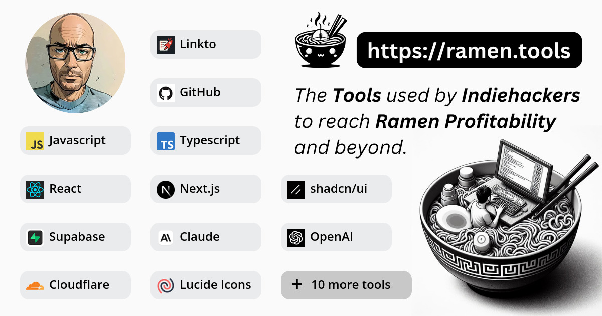 Raf Vantongerloo's tech stack | ramen.tools
