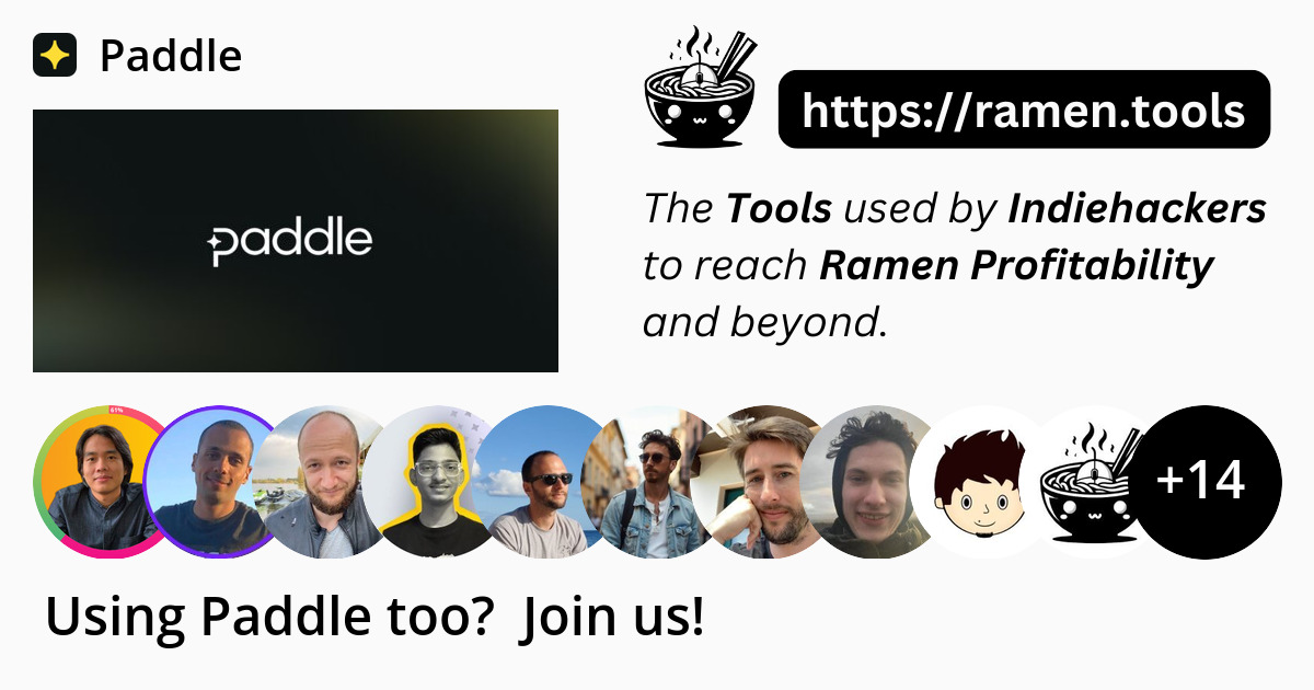 Padle Tools Paddle | ramen.tools
